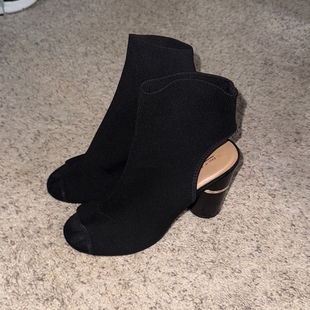 Aldo Open-Toe Ankle Boots